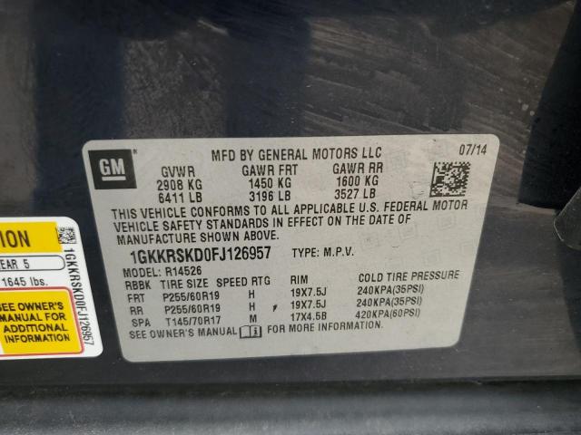 1GKKRSKD0FJ126957 GMC Acadia Slt-2