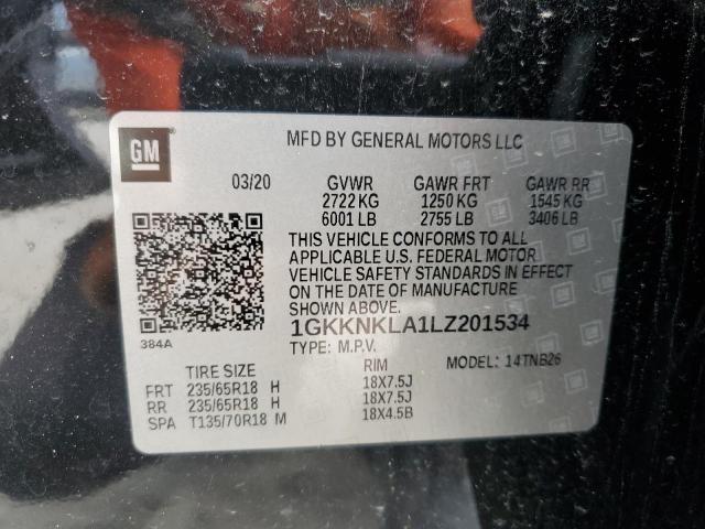 1GKKNKLA1LZ201534 GMC ACADIA SLE