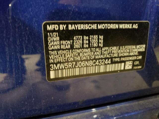 3MW5R7J06N8C43244 BMW 330XI