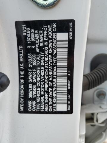 SHHFK7H48MU410944 Honda Civic Sport