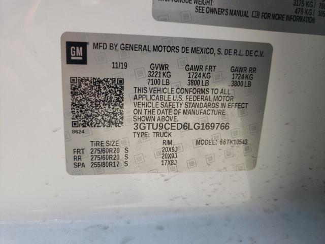 3GTU9CED6LG169766 GMC Sierra K1500 Elevation