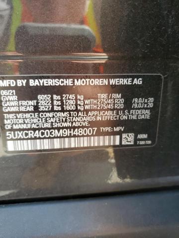 5UXCR4C03M9H48007 BMW X5 Sdrive 40i