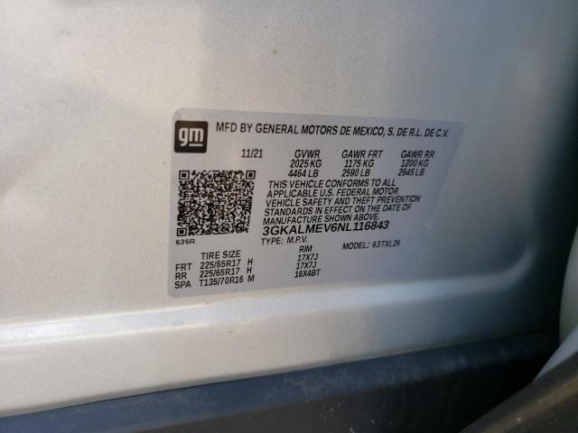 3GKALMEV6NL116843 GMC Terrain Sle