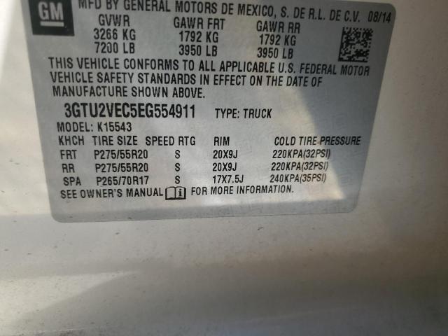 3GTU2VEC5EG554911 GMC Sierra K1500 Slt