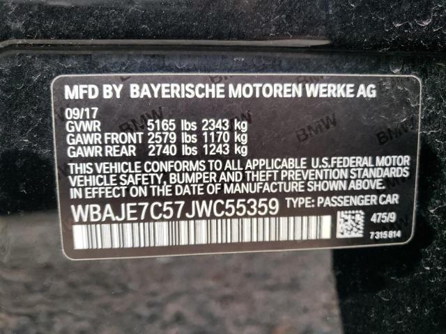 WBAJE7C57JWC55359 BMW 540 XI
