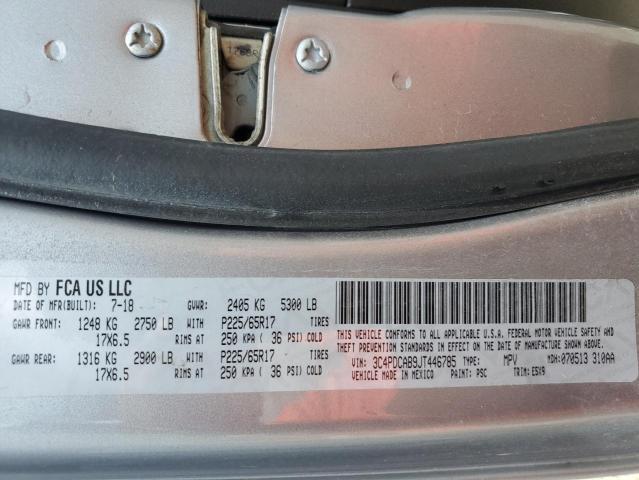 3C4PDCAB9JT446785 Dodge JOURNEY SE