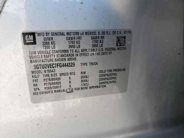 3GTU2VEC7FG444329 GMC Sierra K1500 Slt