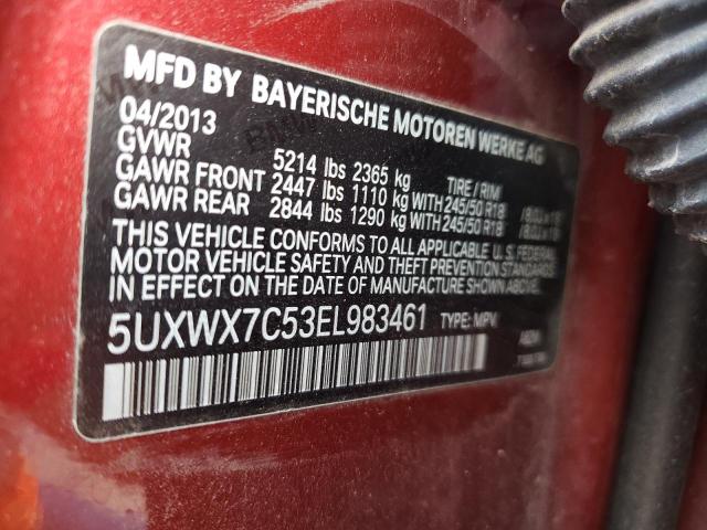 5UXWX7C53EL983461 BMW X3 Xdrive35i