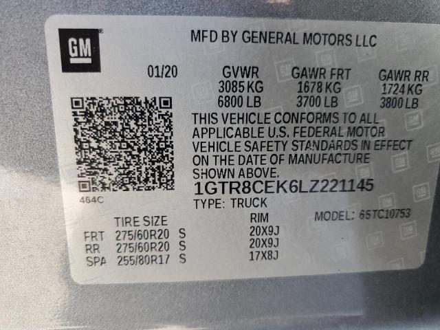 1GTR8CEK6LZ221145 GMC Sierra C1500 Elevation