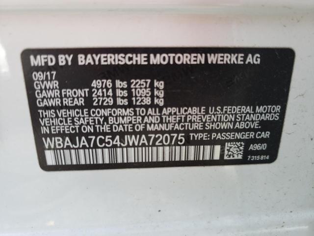 WBAJA7C54JWA72075 BMW 530 XI