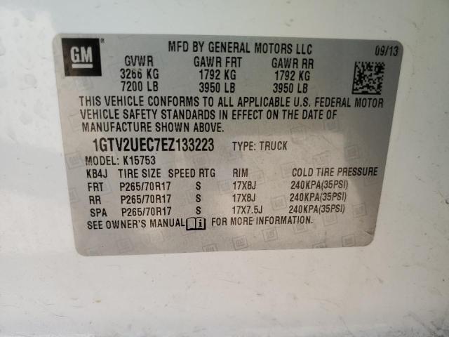 1GTV2UEC7EZ133223 GMC Sierra K1500 Sle