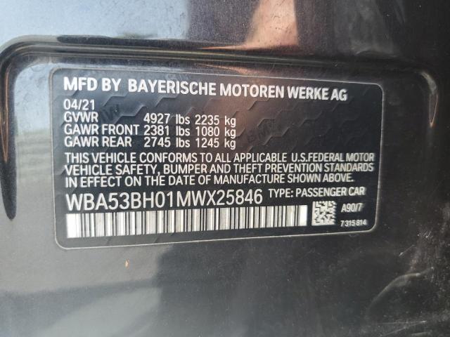 WBA53BH01MWX25846 BMW 530 I