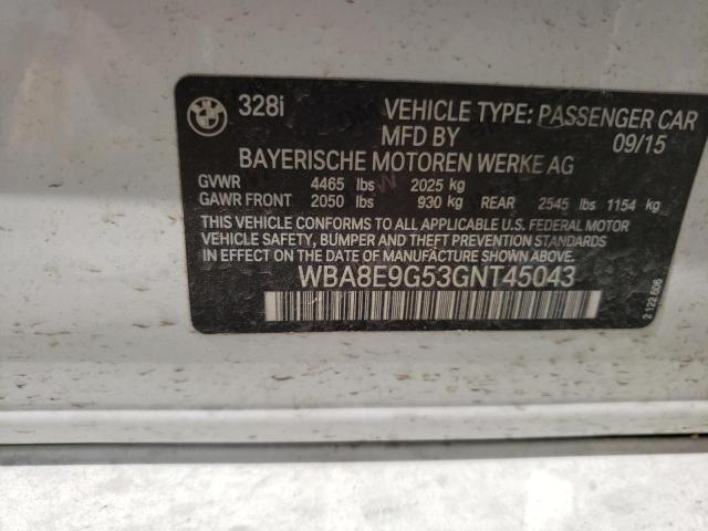 WBA8E9G53GNT45043 BMW 328 I Sulev