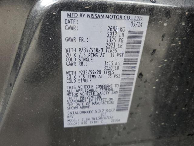 5N1AL0MMXEC537307 Infiniti QX60