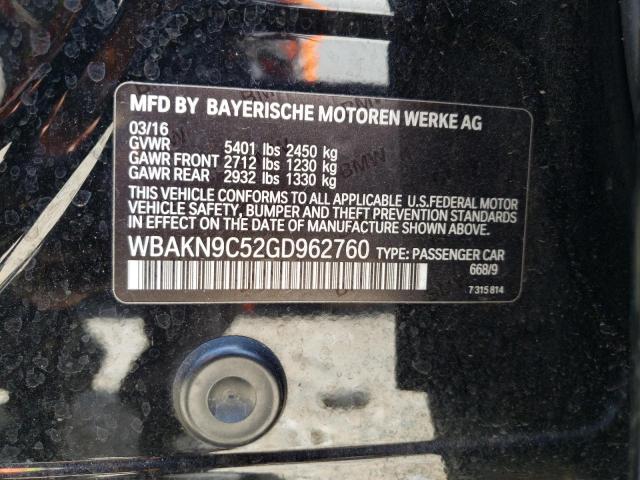 WBAKN9C52GD962760 BMW 550 I