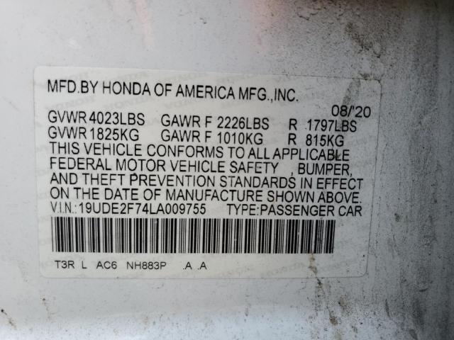 19UDE2F74LA009755 Acura Ilx Premium