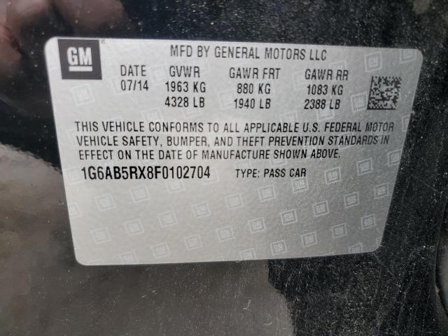 1G6AB5RX8F0102704 Cadillac ATS LUXURY