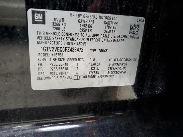 1GTV2VEC6FZ433472 GMC Sierra K1500 Slt