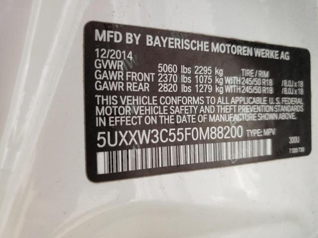 5UXXW3C55F0M88200 BMW X4 Xdrive28i