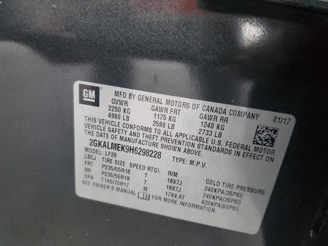 2GKALMEK9H6298228 GMC Terrain Sle