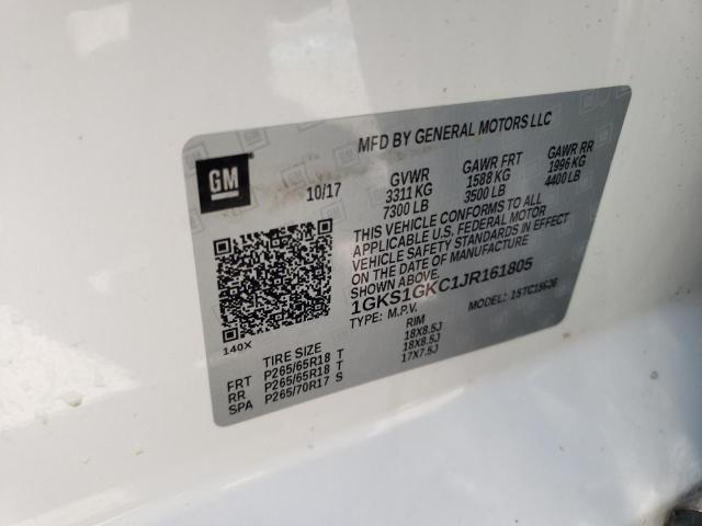 1GKS1GKC1JR161805 GMC Yukon Xl C1500 Slt