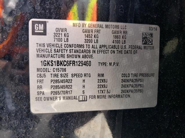 1GKS1BKC6FR129460 GMC YUKON SLT