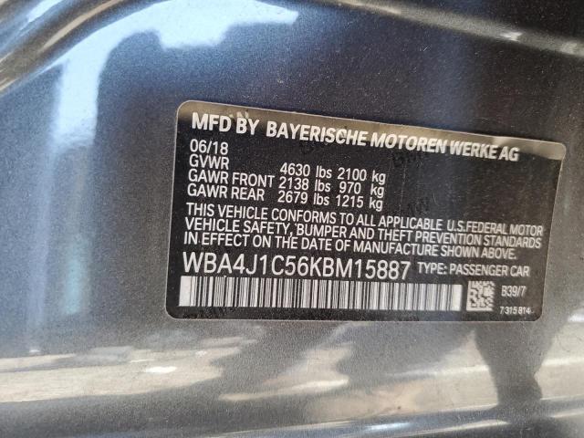 WBA4J1C56KBM15887 BMW 430i Gran Coupe