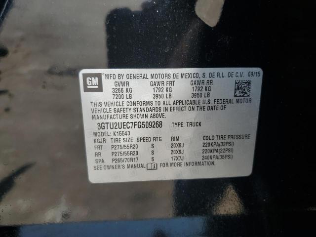 3GTU2UEC7FG509268 GMC Sierra K1500 Sle