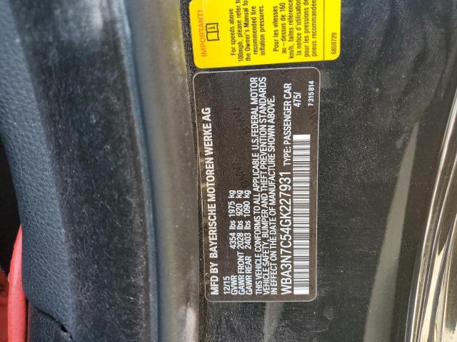 WBA3N7C54GK227931 BMW 428 I