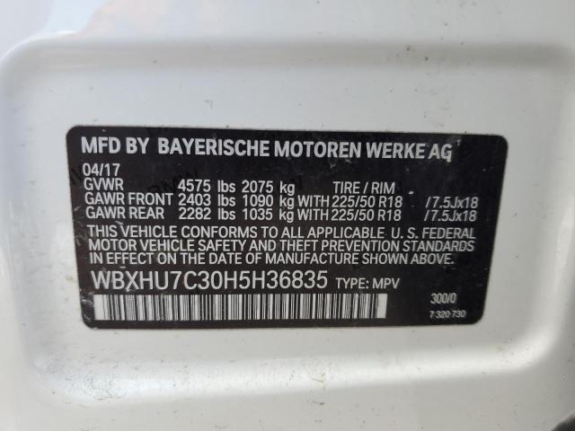 WBXHU7C30H5H36835 BMW X1 Sdrive28i