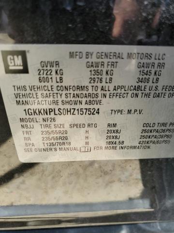 1GKKNPLS0HZ157524 GMC Acadia Denali