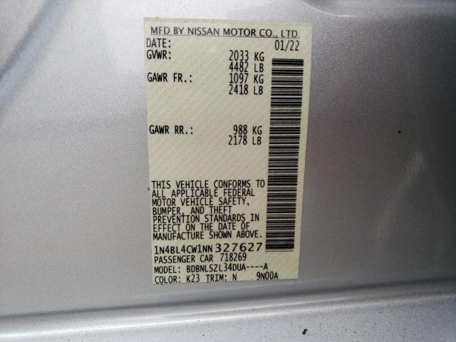 1N4BL4CW1NN327627 Nissan ALTIMA SR
