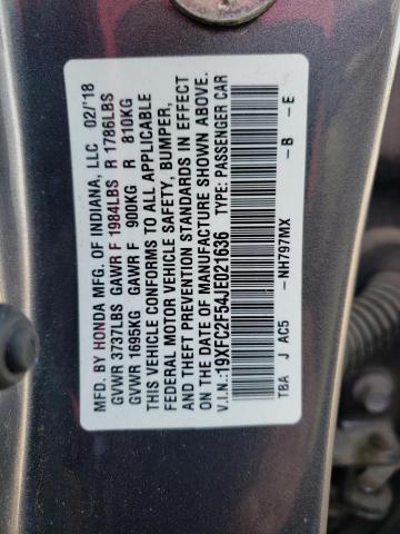 19XFC2F54JE021636 Honda Civic Lx