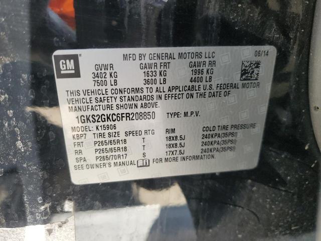 1GKS2GKC6FR208850 GMC Yukon Xl K1500 Sle