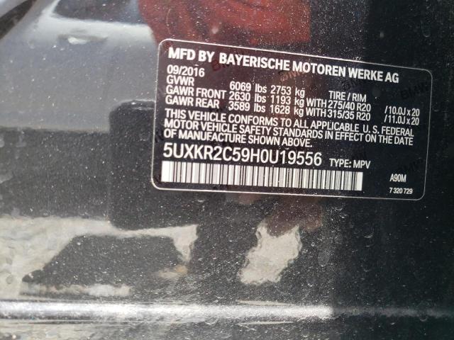 5UXKR2C59H0U19556 BMW X5 Sdrive35i