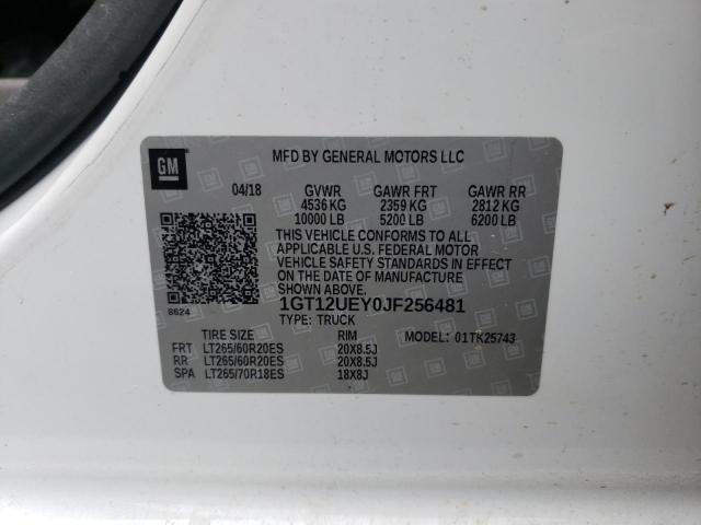 1GT12UEY0JF256481 GMC Sierra K2500 Denali