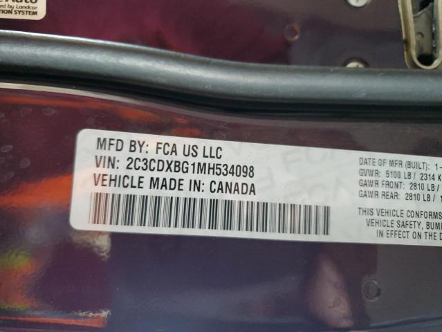 2C3CDXBG1MH534098 Dodge Charger Sxt