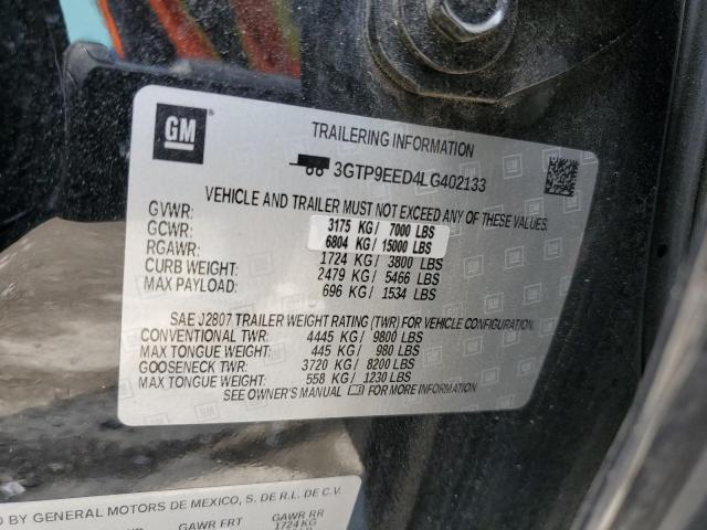 3GTP9EED4LG402133 GMC Sierra K1500 At4