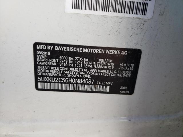 5UXKU2C56H0N84687 BMW X6 Xdrive35i