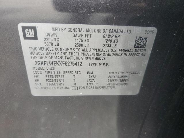 2GKFLWEKXF6275412 GMC Terrain Sle