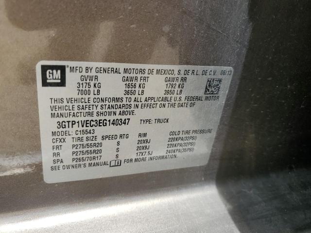 3GTP1VEC3EG140347 GMC Sierra C1500 Slt