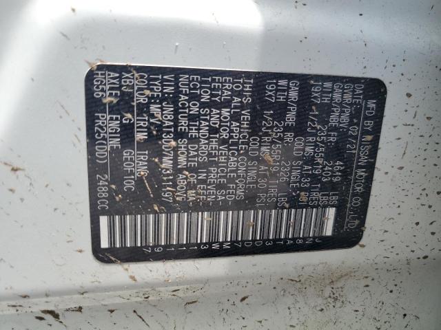 JN8AT3DD7MW311197 Nissan Rogue Platinum