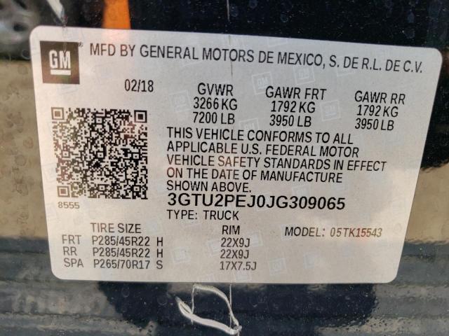 3GTU2PEJ0JG309065 GMC Sierra K1500 Denali