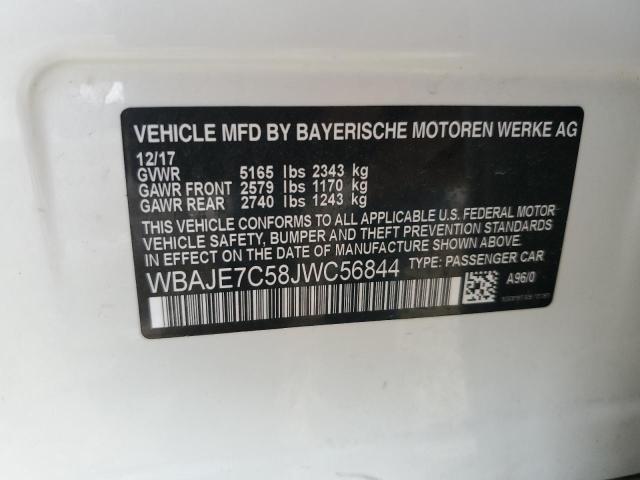WBAJE7C58JWC56844 BMW 540 XI