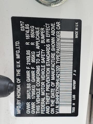 SHHFK7H28HU421320 Honda Civic Lx
