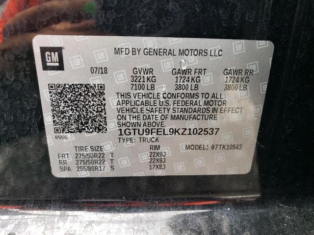 1GTU9FEL9KZ102537 GMC Sierra K1500 Denali