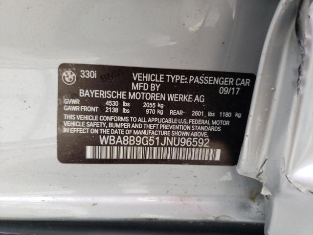 WBA8B9G51JNU96592 BMW 330 I