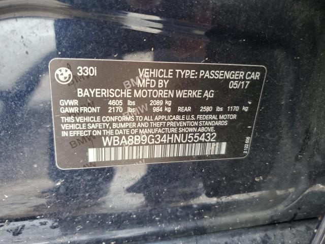 WBA8B9G34HNU55432 BMW 330 I
