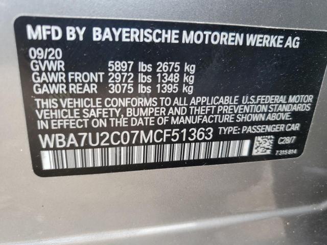 WBA7U2C07MCF51363 BMW 750 Xi