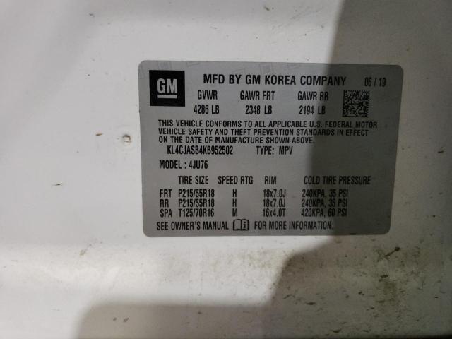 KL4CJASB4KB952502 Buick Encore Preferred